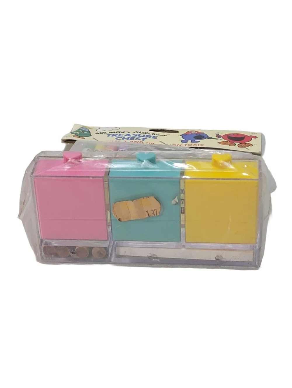 Vintage Mr. Men & Little Miss Treasure Chest Stationery Set Not Pad Pencils 1983